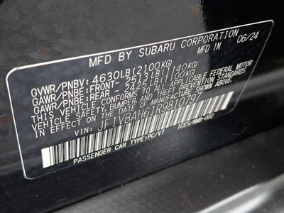 2024 Subaru WRX Premium