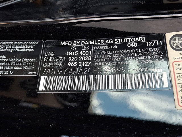 2012 Mercedes-Benz SLK SLK 250